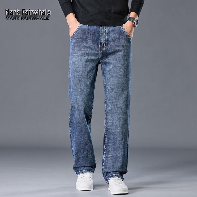 Mark Fairwhale Men's Straight Fit Washed Jeans