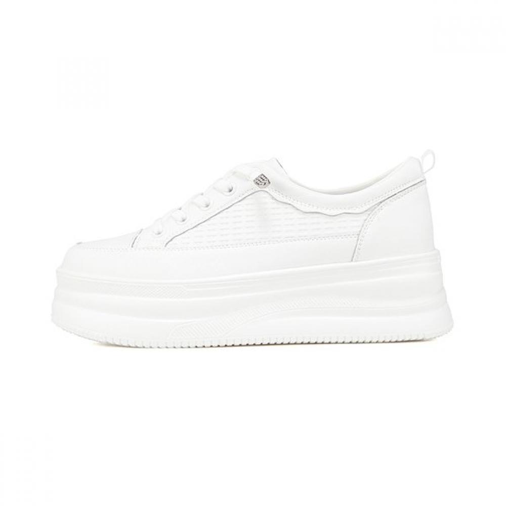 Barbara Leather CaSual Women S Height increaSing SneakerS 5.5cm Bbj176wt