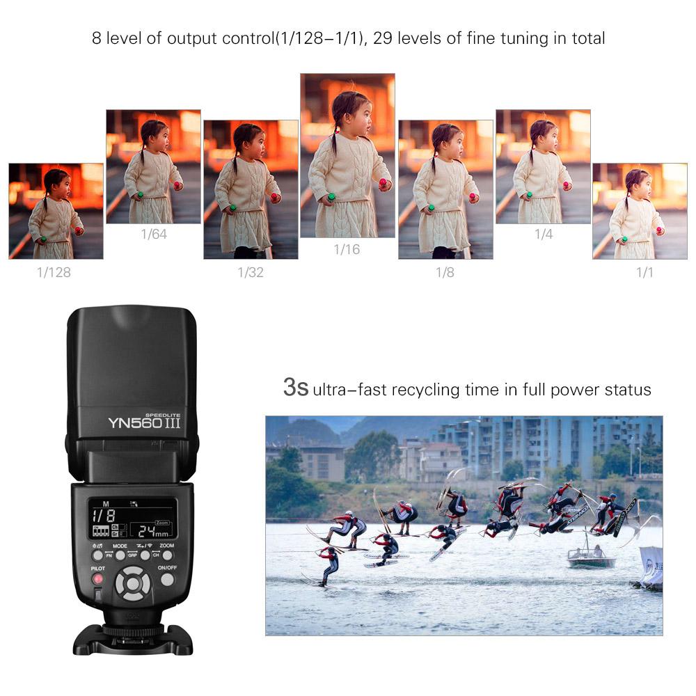 YONGNUO YN560 III Universal 2,4G Wireless Speedlite Blitz Auf-kamera Speedlight GN58 Hohe Geschwindigkeit