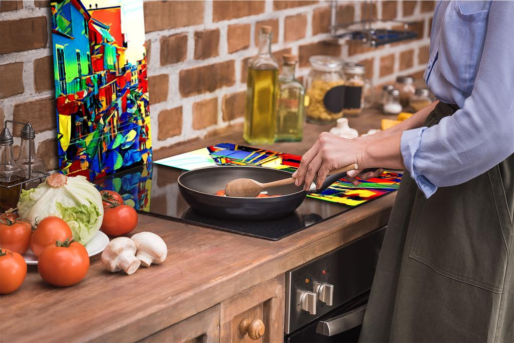 GLASS CUTTING BOARD 2x 30x52 PICTURE