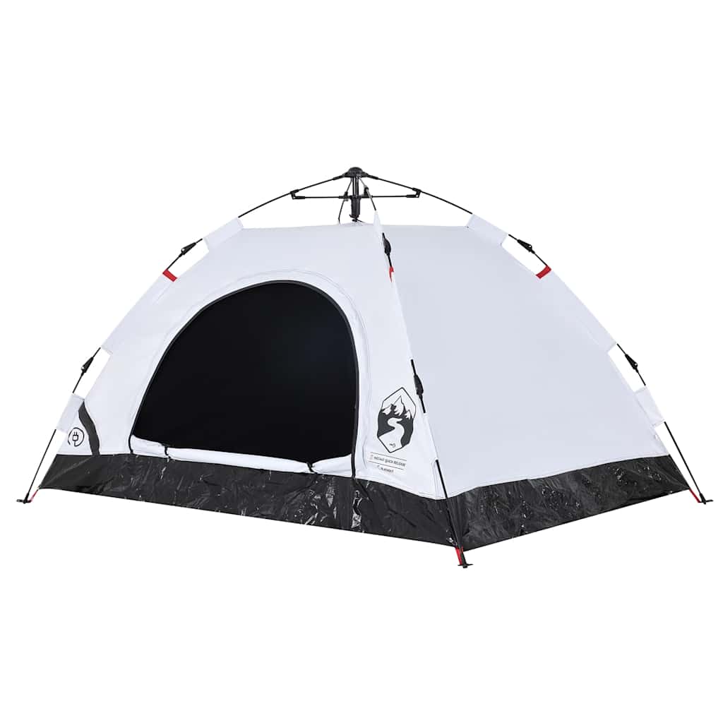 2 Person Camping Tent White Blackout Fabric Quick Release System