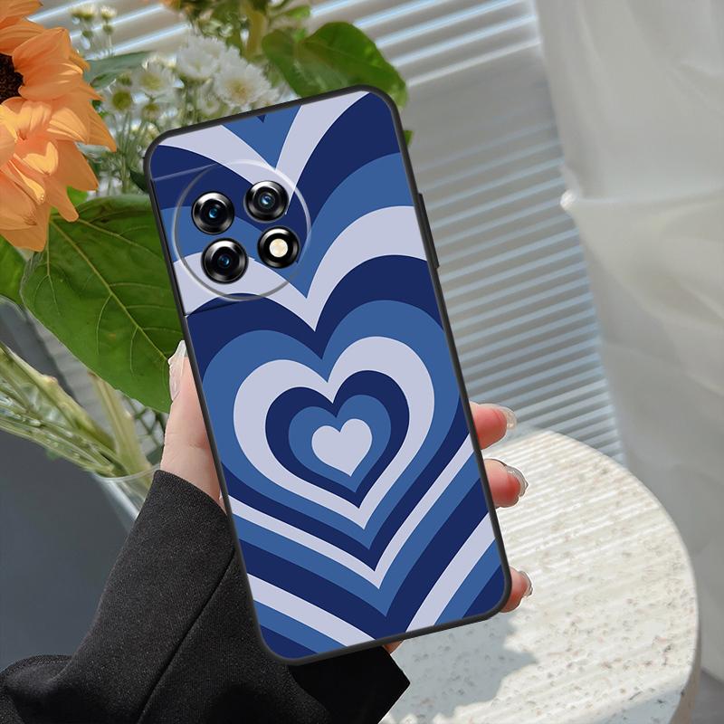 Latte Love Tunnel Brown Heart Case For OnePlus 10 Pro 15 13 12 11 13T 15R 13R 10R 10T 8T Nord CE 5 4 2 3 Lite N20 N30 Cover