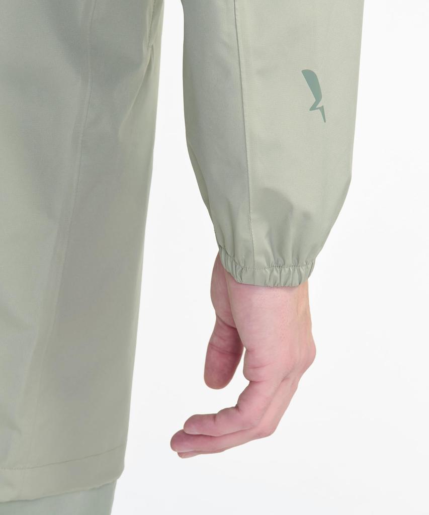 Aigle Official MTD Rain Pack Pocketable Hooded Sage Size Small Waterproof, Breathable, Water-Repellent Zip-Up Coat, Green,