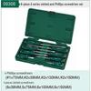 SATA T Series Screwdriver Set: Flat, Phillips, Flower Head - Models 09305, 09306, 09309