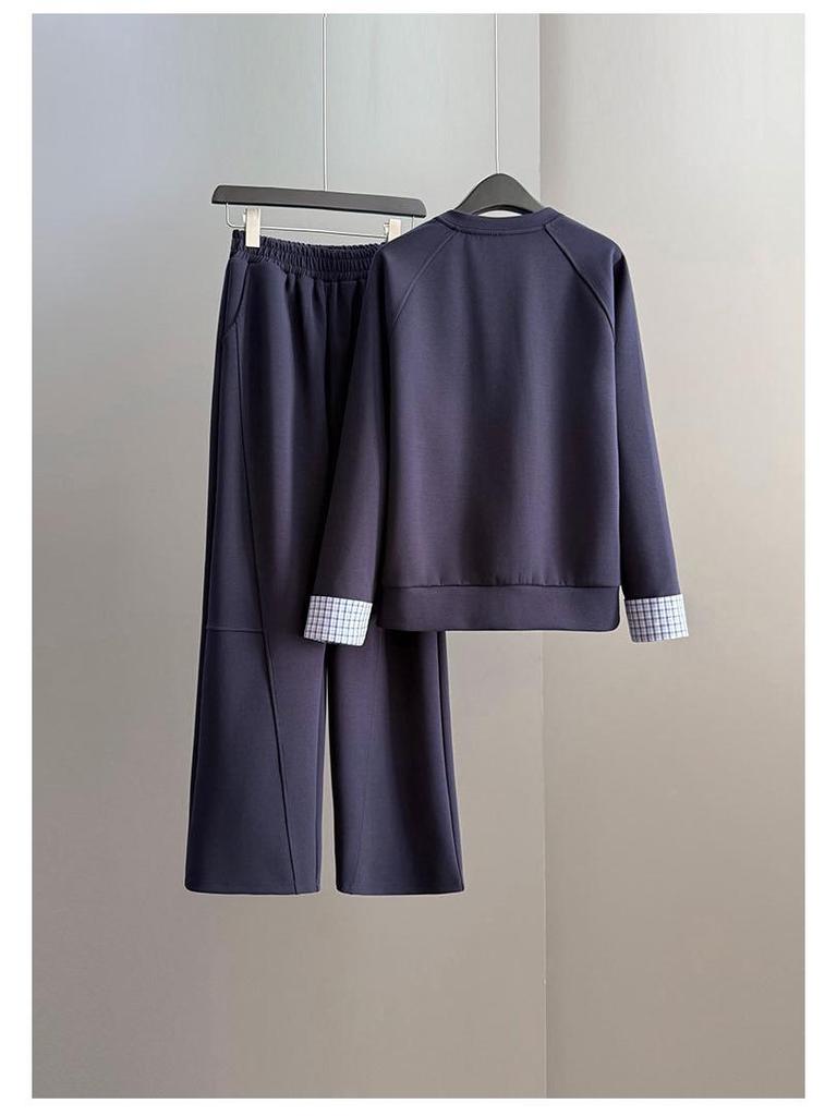 Stylish Women's Spring/Autumn 2025 Casual Sportswear: Chic Loose-Fit, Age-Reducing Two-Piece Set