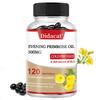 Didacat Evening Primrose Oil 500mg Softgels, Cold Pressed with GLA & Natural Vitamin E, 120 Softgels Food Supplement