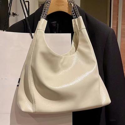 Borsa Tote a Catena Borsa a Tracolla Grande Capacità Borsa da Donna Elegante per Pendolari Borsa a Spalla in Morbida Pelle