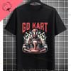 Go Kart Racing Karting Driver Enthusiast Carting Retro Graphic Tshirt Fashion Casual Wear Shortsleev Oneck 100 Cotton Tshirt