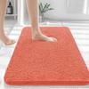 Homaxy Chenille Plain Hairy TPR Material Door Mat Indoor Non Slip Door Mat Dirt Trap Absorbent Mat Absorbs Water Bathroom Mat