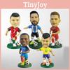 Resin Soccer Star Figurine 12cm Home Decor And Car Ornament Gift For Boys**