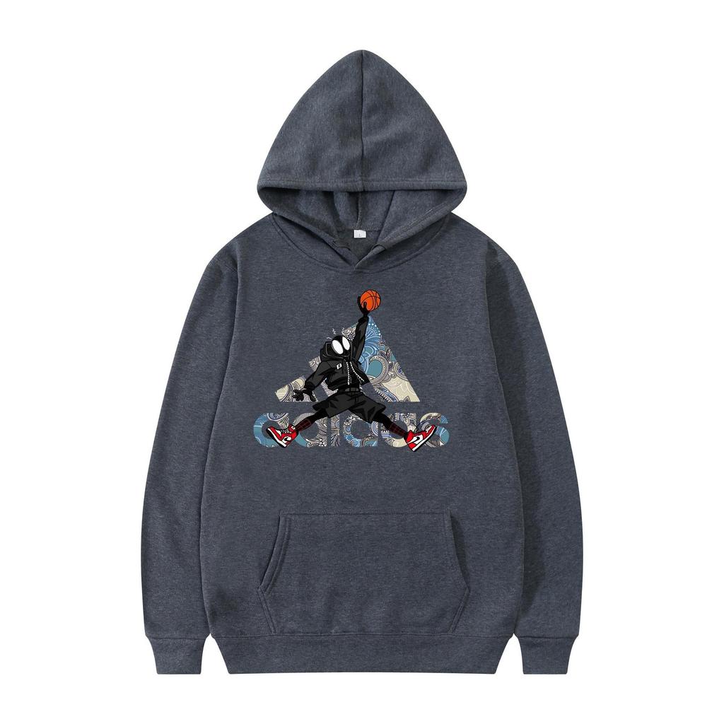 Unisex Spring/Autumn AD Logo Hooded Sweatshirt Fashion Sport Casual Top
