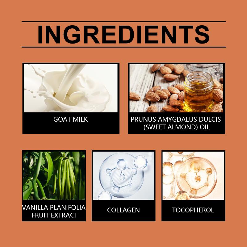 Goat Milk Hand Cream Pumpkin and Caramel Spices Walnut Vanilla Aroma Daily Brightening Moisturizing Hand Cream