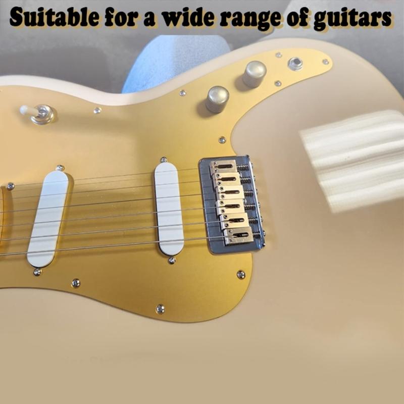 6Pcs Guitar Tremolo Bridge Saddles Brass Vibrato Bridge Saddles Replacement Electric Guitar Gourd Bridge Saddles Enduring