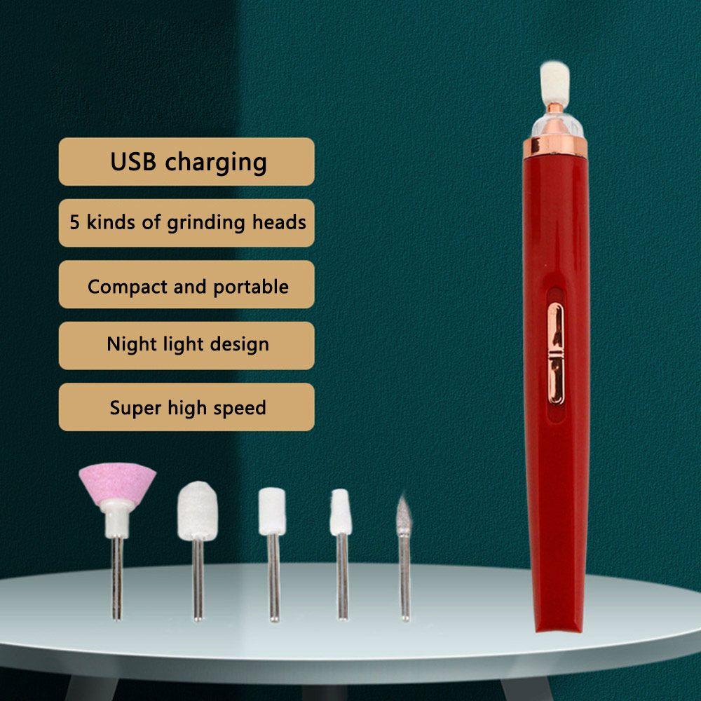 

Инструменты для маникюра Ручка для нейл-арта Машинка для полировки ногтей Фрезер для ногтей Шлифовальная машинка Машинка для шлифовки ногтей красный