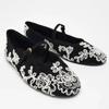 Fashion Elegant Flower Embroidery Designer Ballet Flats Women Light Comfortable Mary Jane Shoes Narrow Strap Buckle Casual Flat Shoes
