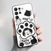 Hülle Für Oukitel C1/C1 Pro Hülle Ästhetisch Mode Niedliche Katze Cartoon Schwarz Weiches Silikon Rückabdeckung Stoßfestes TPU Handyhülle