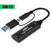 USB 3.0 Video Capture Card 2 In 1 4K Hdmi-compatible To USB 2.0 Type C Game Grabber Record For Switch Xbox PS5/4 Live Broadcast