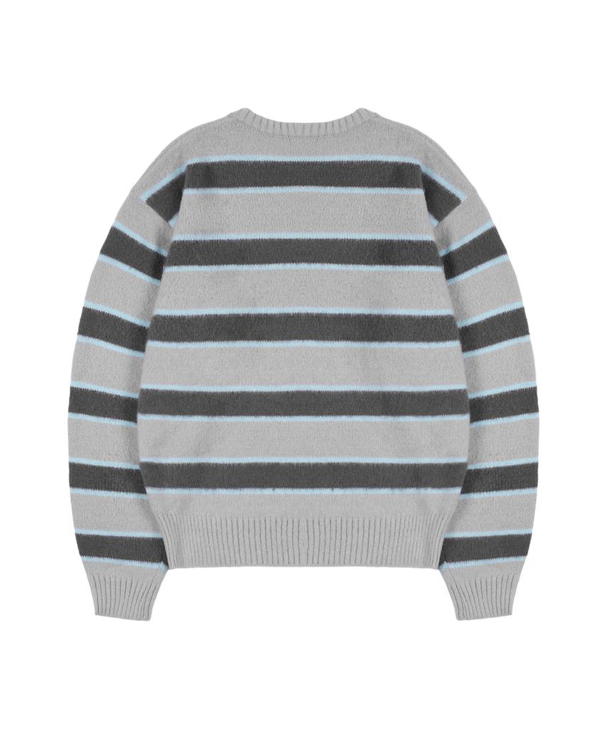Kaipai Kush Stripe Knit (Gray) K25Zb169