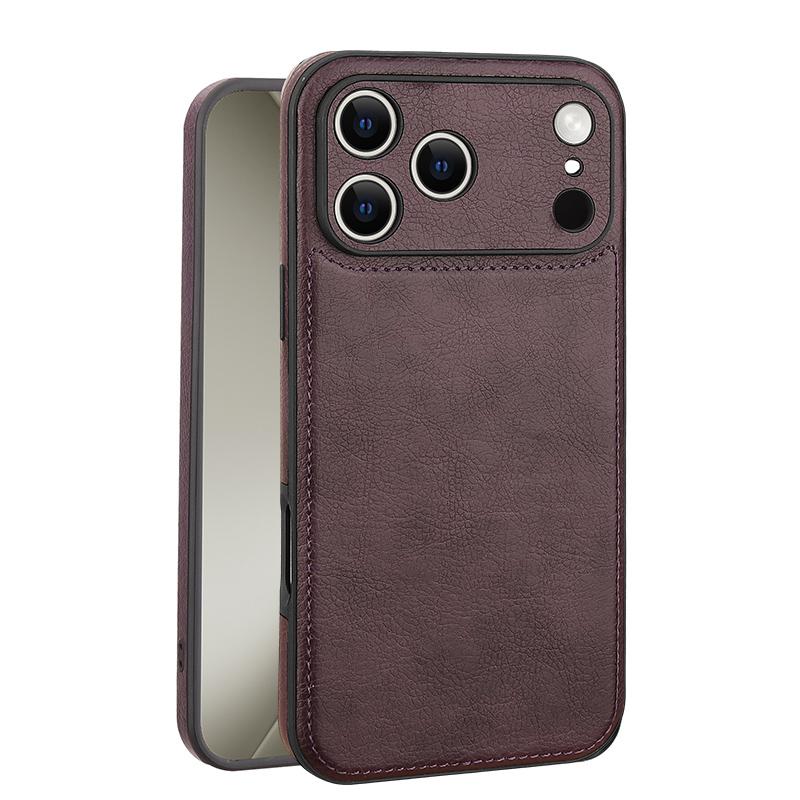 

Для iPhone 17 16 15 14 13 12 11 Pro Max Plus Чехол Роскошный Мягкий Кожаный Задняя Панель Защита Объектива Край Полное Покрытие Чехол iPhone Air