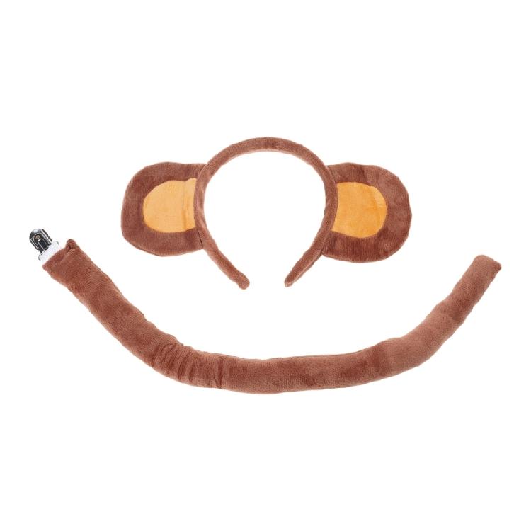 Mouse/Monkey Costume Accessories Ears Headband Tail Tutus Skirt for Halloween Cosplay Party Dressing Up Animal Costumes