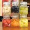 Küche Transparente Glasflasche Versiegelte Aufbewahrungsflasche 50/100ml Große Öffnung Gurken Obst Marmelade Behälter für Haushalt Lebensmittelkonservierung