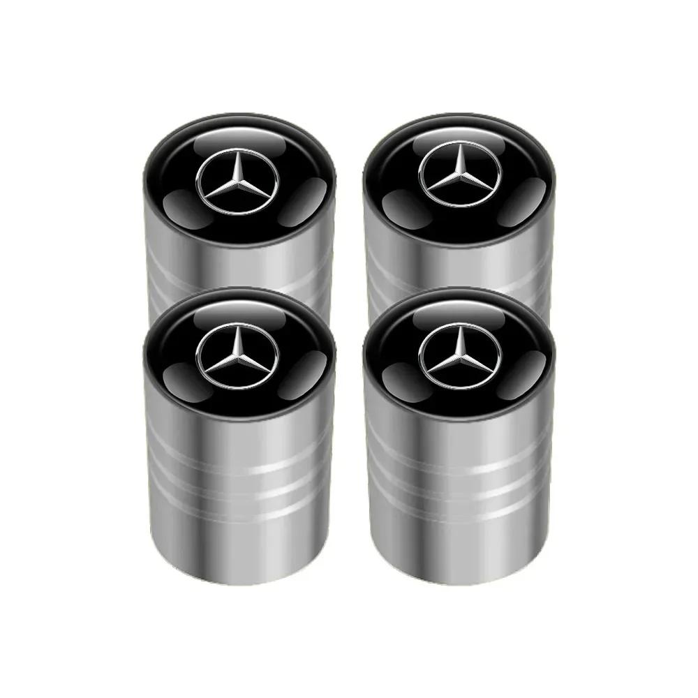 Naklejka Samochodowa 2025 Gorąca Do Mercedes Benz 4 szt. Nakładki na Zawory Kół Samochodowych i Opon Do Mercedes Benz W203 W204 W205 W 206 W21