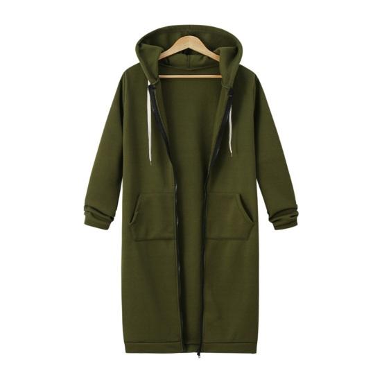 Zip Up Hoodies for Women Oversized Fleece Long Tunic Hooded Sweatshirt Fall Winter Casual