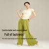 OEING Women's Loose Flowy Wide-Leg Dance Pants