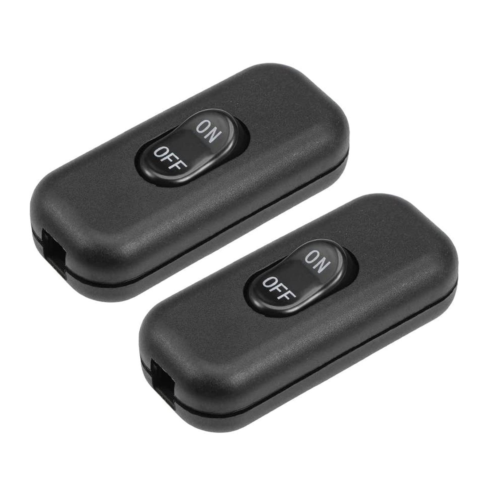 

Упаковка из 2 встроенных шнуровых выключателей 6A 250V, домашний аксессуар для настольной и напольной лампы в элегантном цвете для домашнего использования