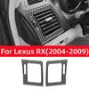 For Lexus RX 330/350 2004-2009 Accessories Carbon Fiber Car Instrument Left and Right Air Outlets Frame Decoration Sticker Cover