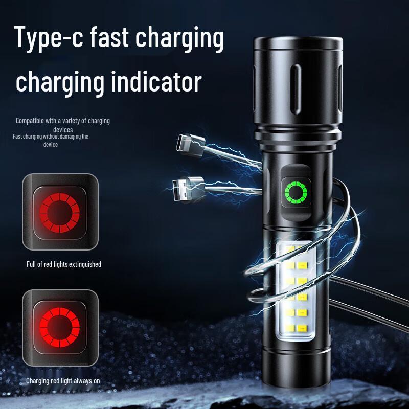 SHENYU Rechargeable Zoom Flashlight