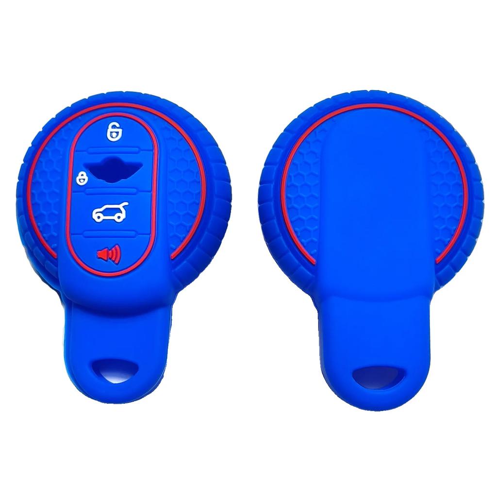 Silicone Car Key Case for BMW MINI COOPER R60 R56 S ONE JCW F54 F55 F56 F57 F60 CLUBMAN COUNTRYMAN Rubber Remote Cover Shell Set