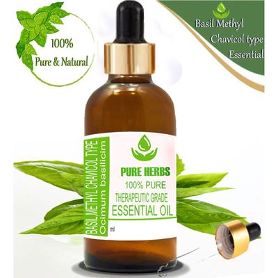 Pure Herbs Basil Methyl Chavicol Type 100% Pure Essential Oil ZA 215