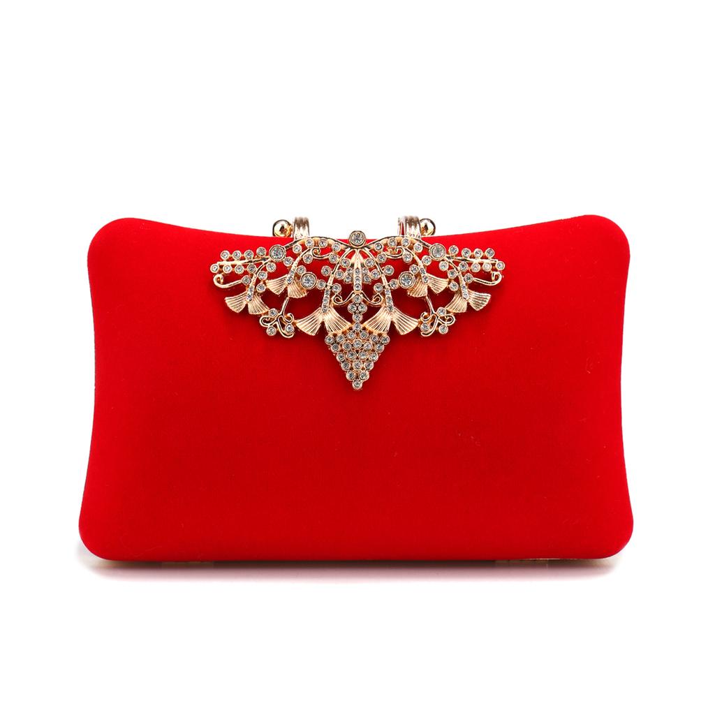 Golden Metal Chain Clutch Diamonds Sequined Evening Bags Shiny Casual Glitter Lady Handbags Silver Clutch