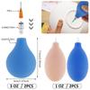 Pottery Precision Applicator Set with Plastic Steel Needle Funnel Ceramic Precision Tip Applicator Glaze Silicone Squeeze Bottle
