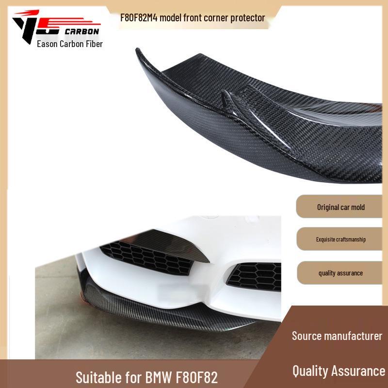 Fits 2014-2021 BMW M3/M4 F80/F82 Carbon Fiber Front Corner Spats