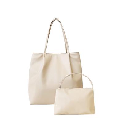 Dot and Stripe Monopia Tote Bag DS-19945 Women's Beige