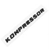 3D ABS Kompressor Letters Car Rear Trunk Fender Emblem Badge Car Sticker Decals For Mercedes C230 C200 C180 SLK CLK 200k SL CLS