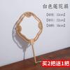 Long Book Cut Out Circular Fan Thickened Rice Paper Handwriting High-End Blank Double-Sided Chinese Ancient Style Fan Calligraphy Traditional Chinese