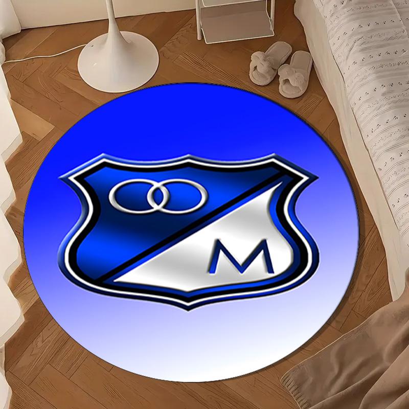 Blue Shield Emblem Millo-narios Round mat Home Decor, Chair rug For livingroom,Bedroom, doormat home decor Birthday Gift Christmas Gifts