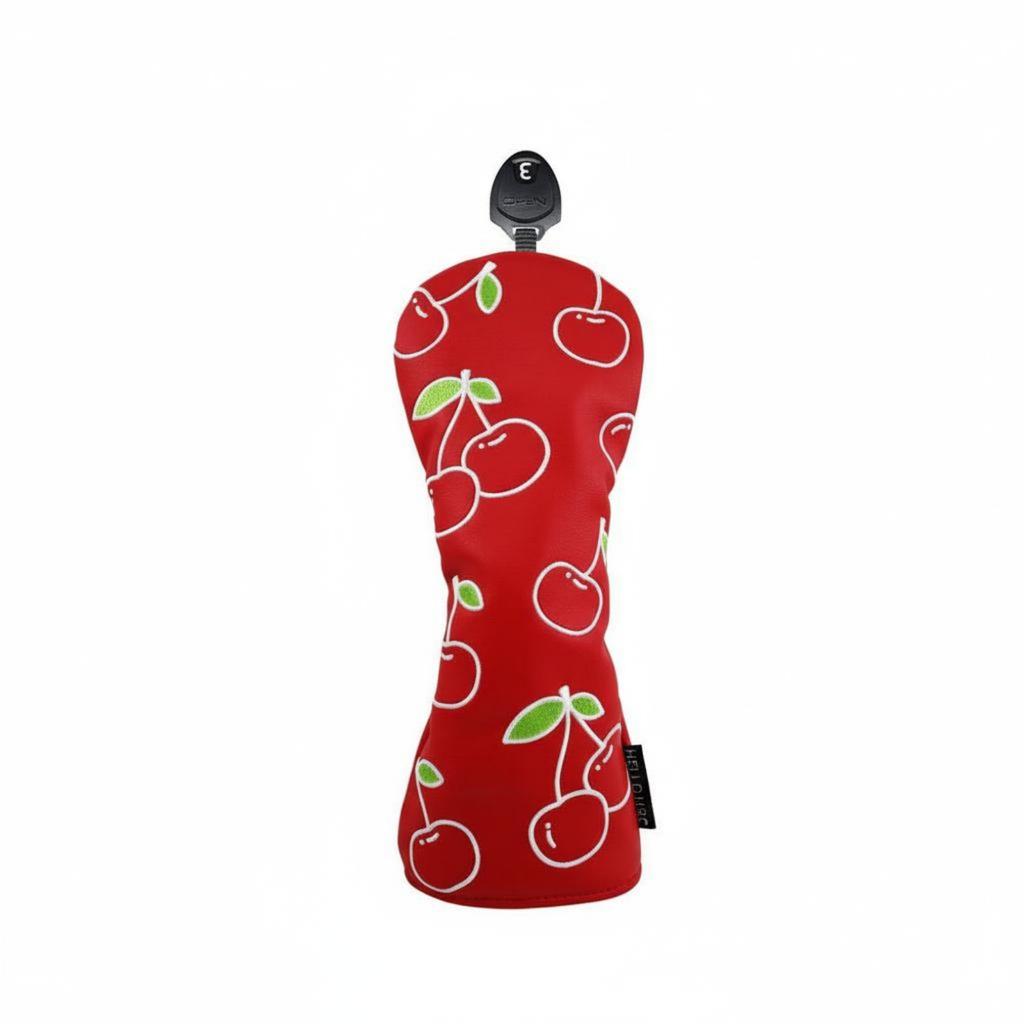Fruit Pattern Sport Headcover Abrasion Protection Sport Club Headcover Driver Wood Utility Club Cover Wear-Resistant