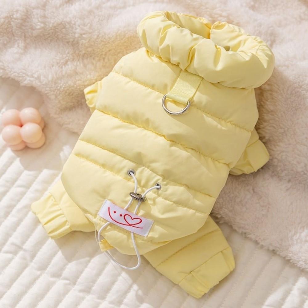 Padded Cotton Dog Jumpsuit Four Legs Design Cotton-padded Jacket Winter Dog Jacket  Cold Weather