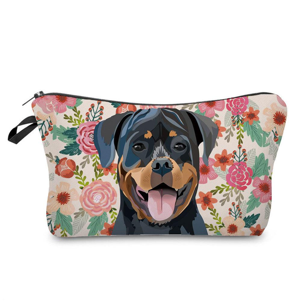 Women Flower Print Cosmetic Bag Toiletries Organize Travel Storage Case 6666