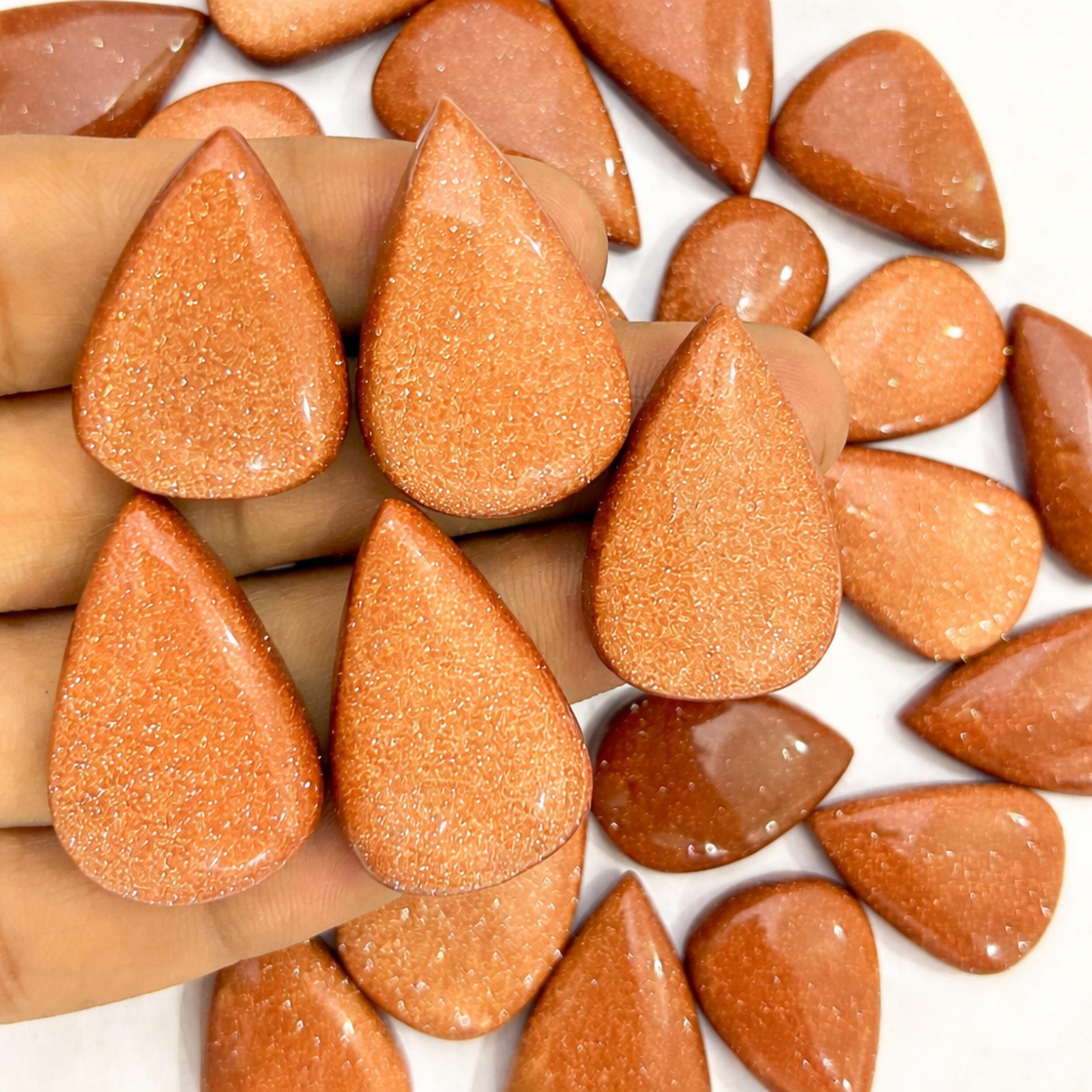 

Orange Sandstone Pear Cabochon Lot, Handmade Loose Gemstones, Pear Shape Cabochons for Jewelry Making 100 Carats оранжевый