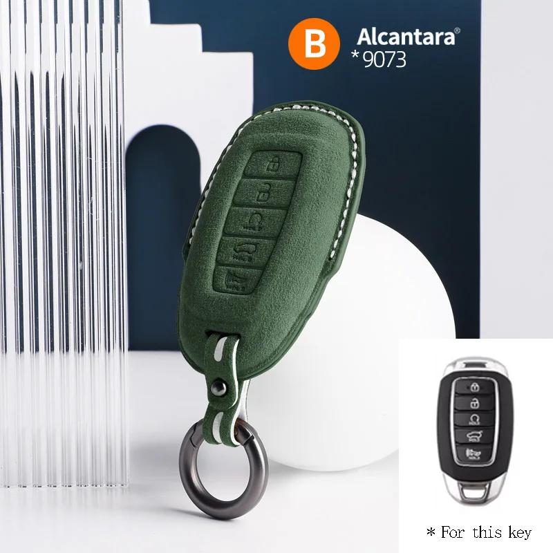 

Interior Mouldings For Hyundai i30 Tucson KONA Encino Solaris Azera Grandeur Ig Accent Santa Fe Palisade Car Key Case Suede Shel