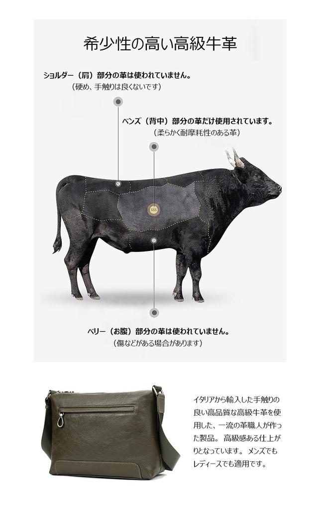 Whatna Antique-Style Tanned Natural Cowhide Leather Shoulder Bag for Men, Messenger Bag, Fits Large A4 Size Documents, Horizontal Style, Genuine