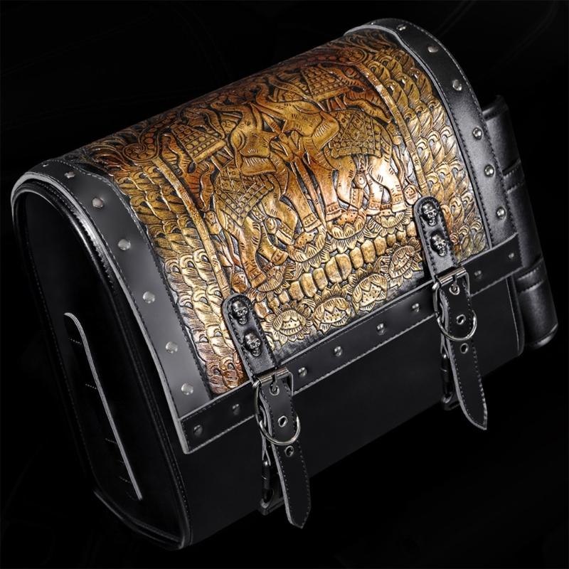 1 Pair Over Saddles Bags Motorcycle Tool Bag Travel Luggage Storage Bag Motorbike Retro Style Saddlebag Side Bag Pouch