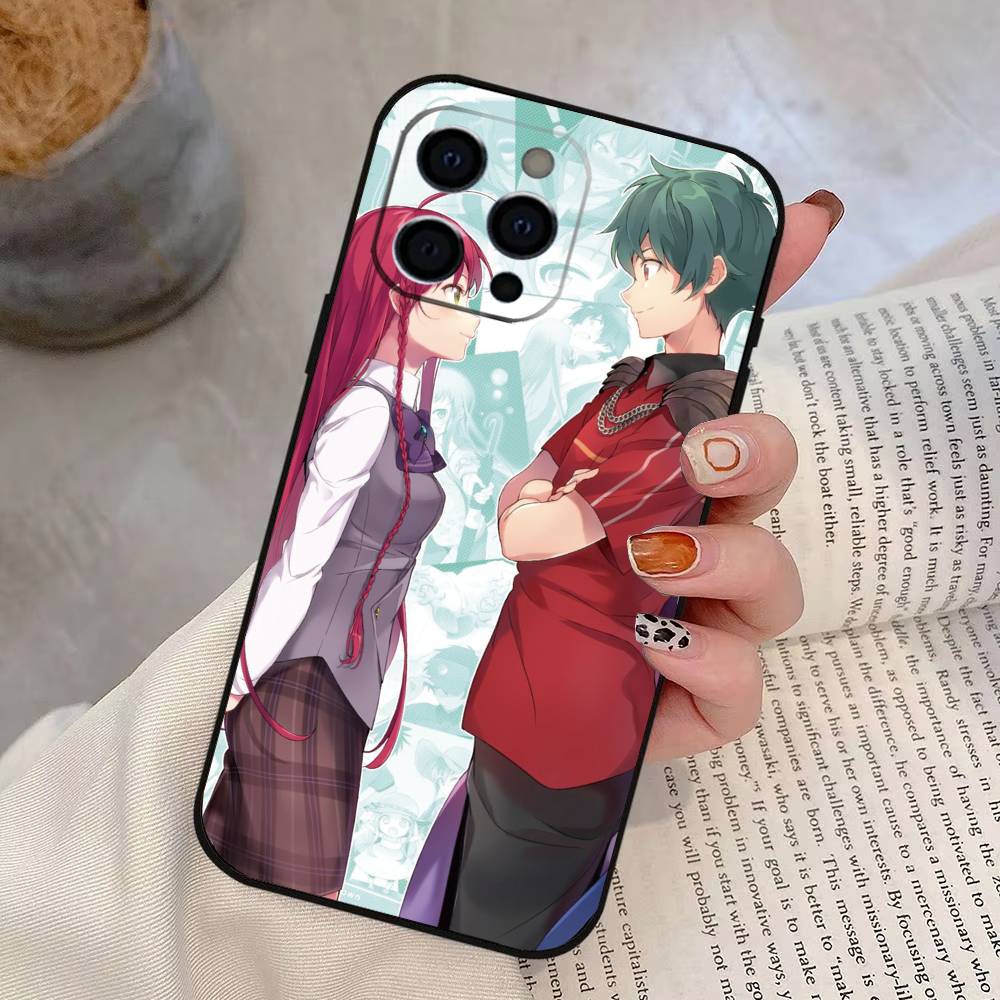 

The Devil is a Part-Timer_ Phone Case For iPhone 17,16,15,14,13,12,11 Plus,Pro Max,XS,Soft Silicone Black Cover iPhone16e