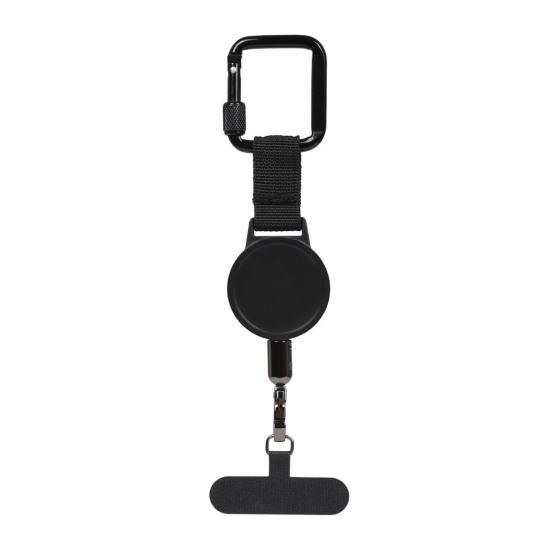 Anti-Theft Phone Tether Retractable Steel Line Cellphone Strap Universal Phone Lanyard with Locking Carabiner And Metal Tether Tab for Outdoor Hiking