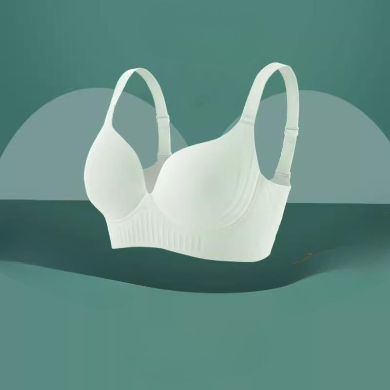 

Тонкий гладкий поддерживающий бесшовный бюстгальтер большого размера с мягкой поддержкой и регулируемой грудью 46/105C зелёный